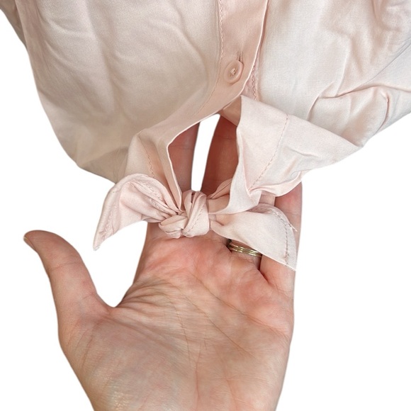 NWT BeachLunchLounge Janera Sleeveless Button Up Blouse Tank Top Pink Womens M - Picture 3 of 8